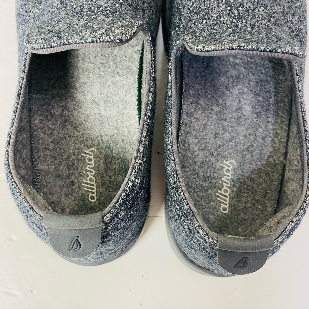 Allbirds Grey Wool Lounger Slip On Loafers Size 8 - Picture 4 of 7
